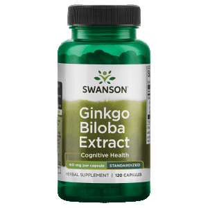 Swanson Ginkgo Biloba Extract 60mg, 120 Capsules
