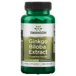 Swanson Ginkgo Biloba Extract 60 mg 120 Capsules