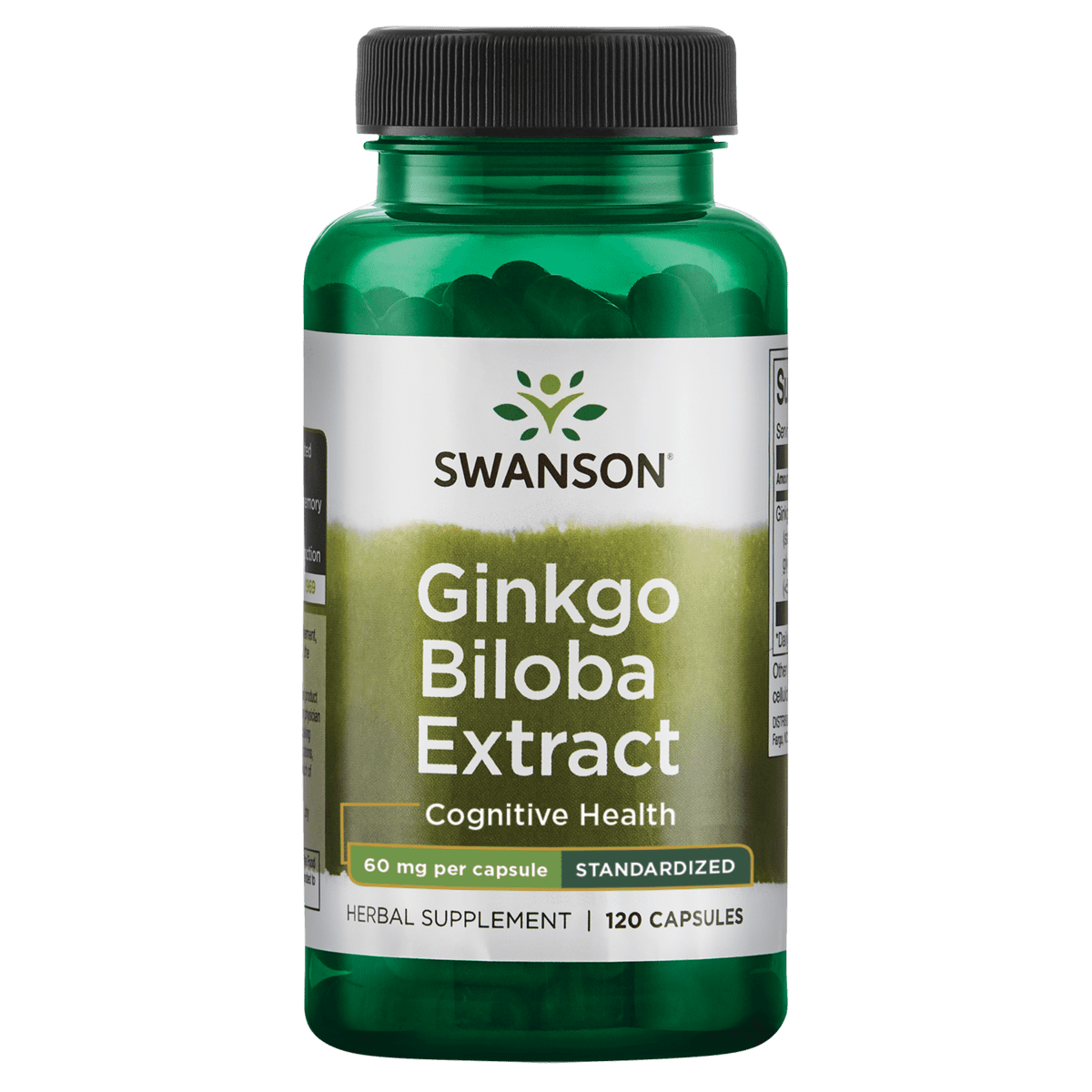 Swanson Ginkgo Biloba Extract 60mg, 120 Capsules