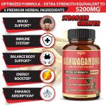 High-Potency Ashwagandha Capsules with Turmeric