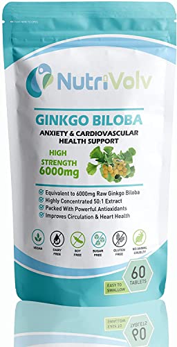 Ginkgo Biloba 6000mg for Memory and Focus