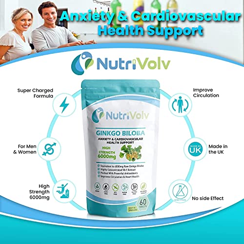 Ginkgo Biloba 6000mg for Memory and Focus