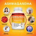Organic Ashwagandha Capsules 1950 MG with Black Pepper