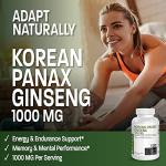Bronson Korean Panax Ginseng 1000 mg for Energy