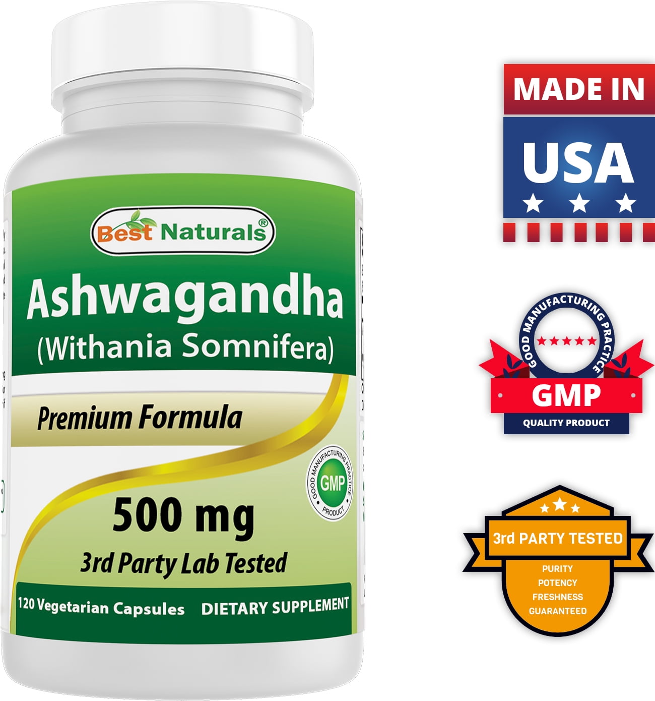 Ashwagandha Capsules for Stress Relief and Mood