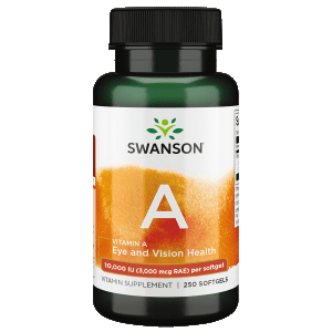 Swanson Fish Oil with Vitamin A, 250 Softgels