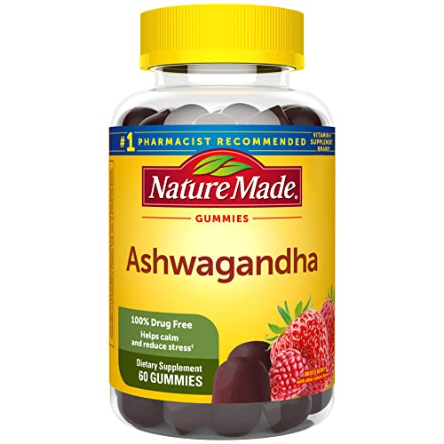 Nature Made Vegan Ashwagandha Gummies for Stress Relief