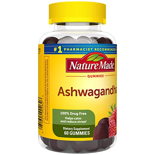 Nature Made Vegan Ashwagandha Gummies for Stress Relief