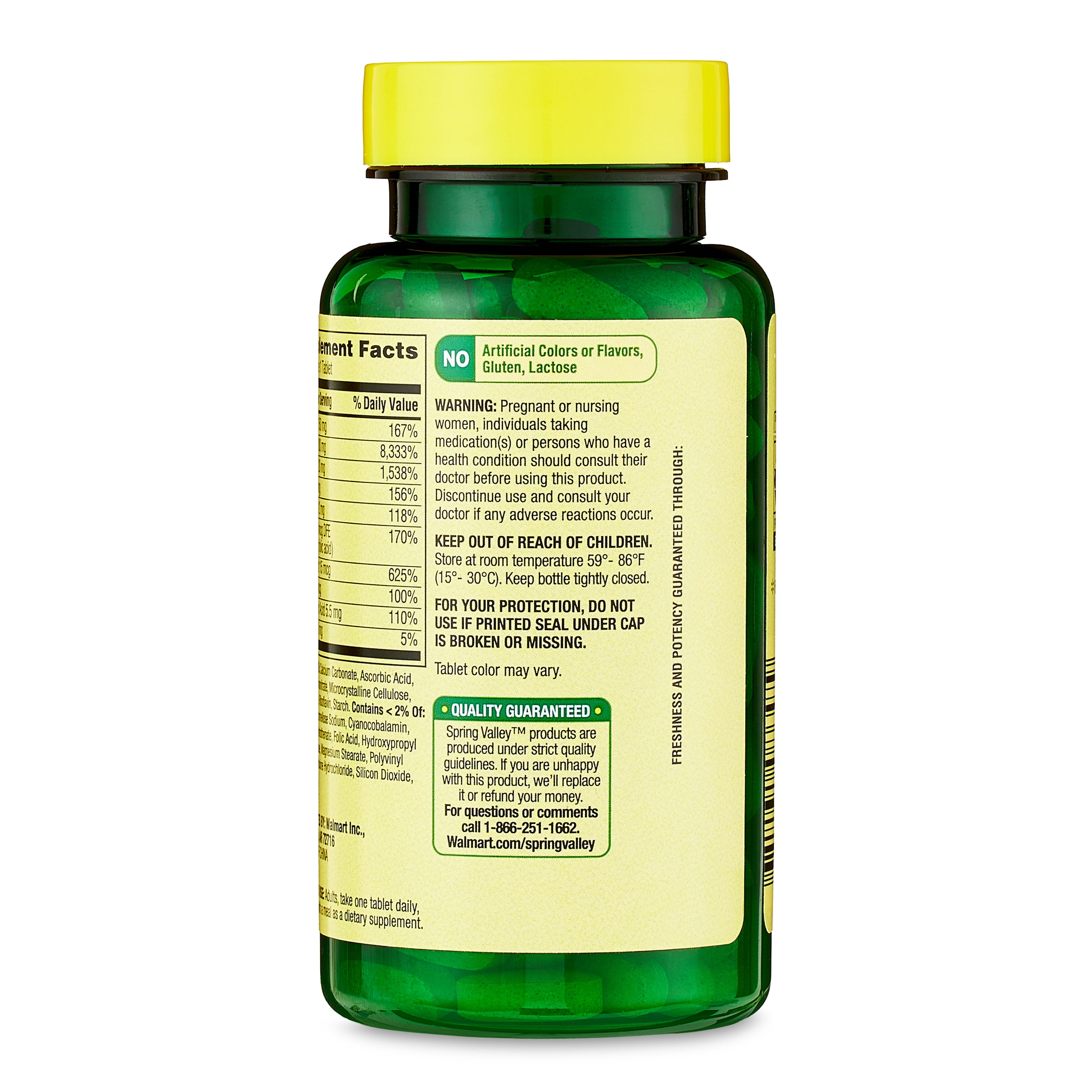 Spring Valley B-Complex Vitamins, 200 Tablets Total