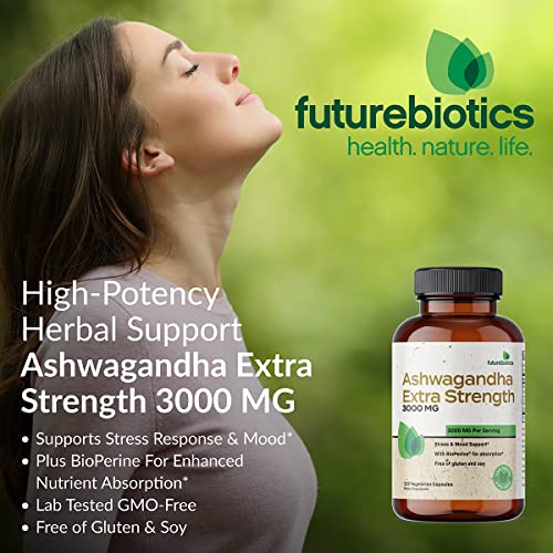 Ashwagandha Capsules 3000mg - Stress Relief & Focus