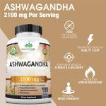 Organic Ashwagandha 2,100 mg - Vegan Capsules