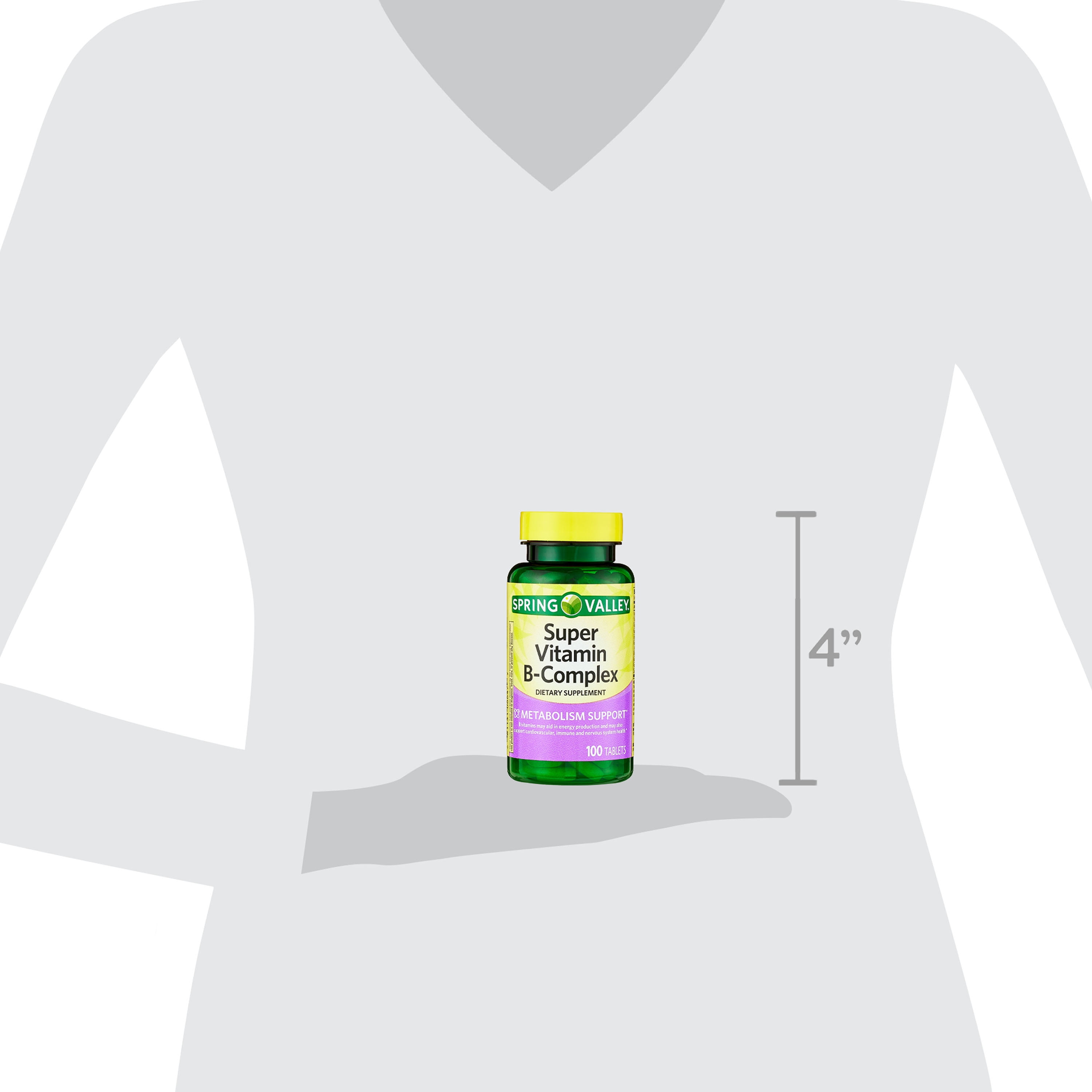Spring Valley B-Complex Vitamins, 200 Tablets Total