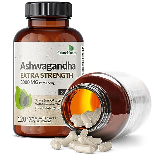 Ashwagandha Capsules 3000mg - Stress Relief & Focus