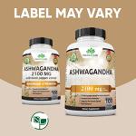 Organic Ashwagandha 2,100 mg - Vegan Capsules