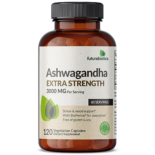Ashwagandha Capsules 3000mg - Stress Relief & Focus