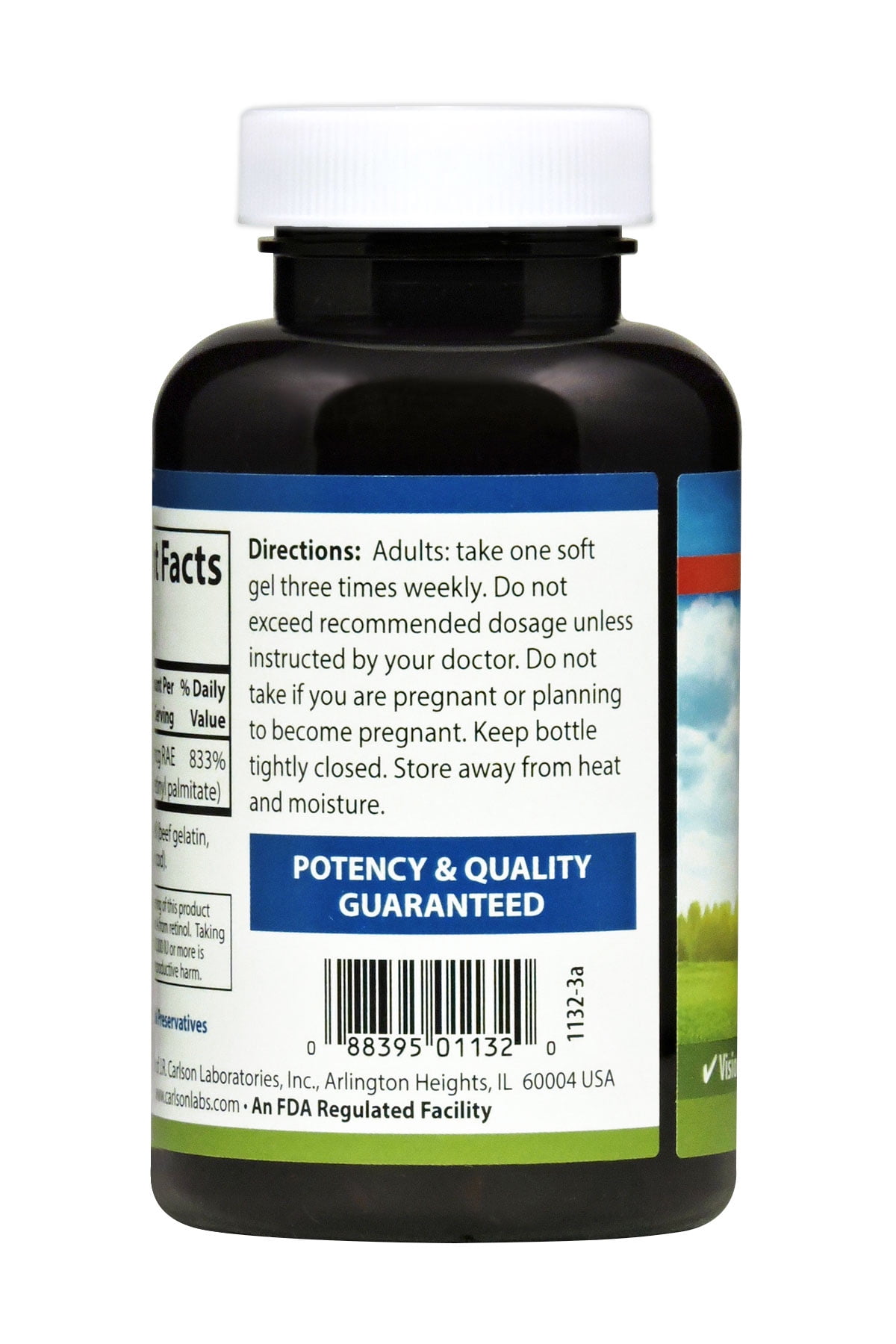 Carlson Vitamin A 25000 IU for Vision Support
