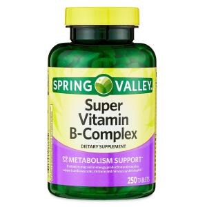 Spring Valley Super B-Complex Vitamins, 250 Tablets