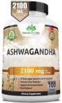 Organic Ashwagandha 2,100 mg - Vegan Capsules