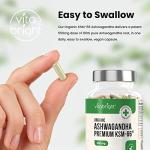 Organic Ashwagandha KSM-66 Vegan Capsules 550mg