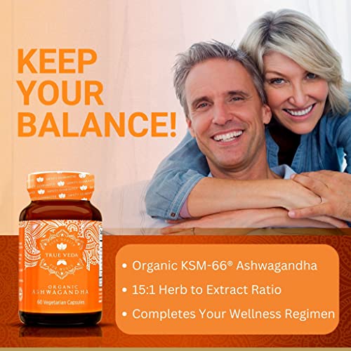Organic KSM-66 Ashwagandha Capsules – 60 Count