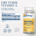 Solaray Vitamin A 25,000 IU - 60 VegCaps