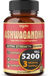 Ashwagandha Capsules 5200mg, 3-Month Supply