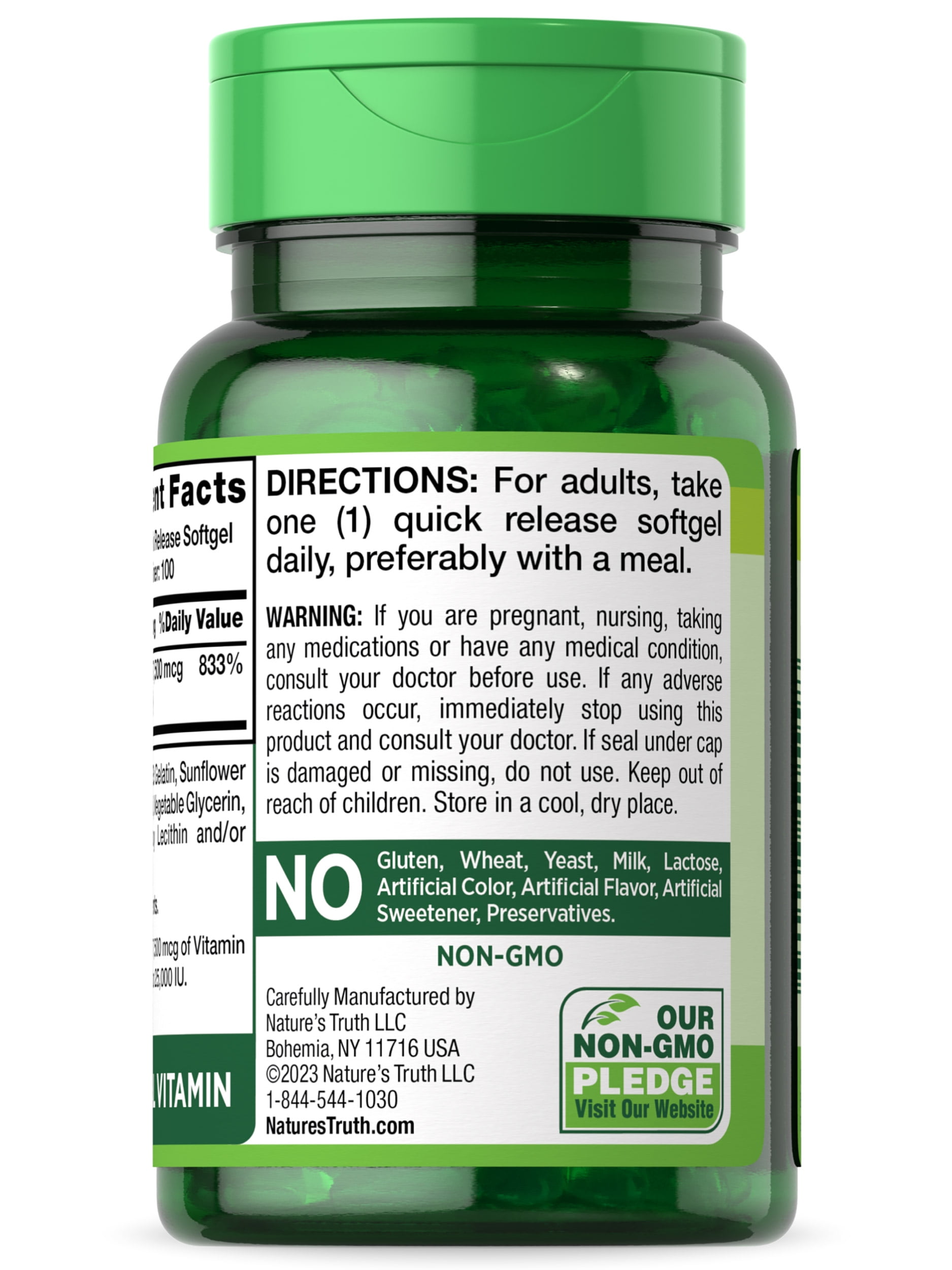 Nature's Truth 25,000 IU Beta Carotene Softgels