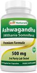 Ashwagandha Capsules for Stress Relief, 500 mg
