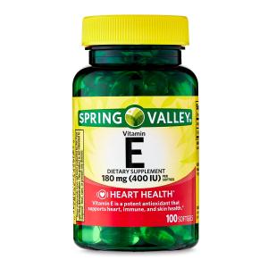 Spring Valley Vitamin E 400 IU Softgels, 100 Count