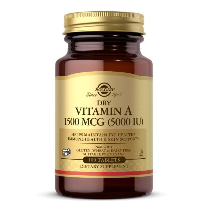 Vitamin A 1500 mcg Tablets - 100 Count