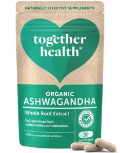 Organic Whole Herb Ashwagandha Capsules, 30 Count