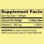 Spring Valley Vitamin E 400 IU Softgels, 100 Count