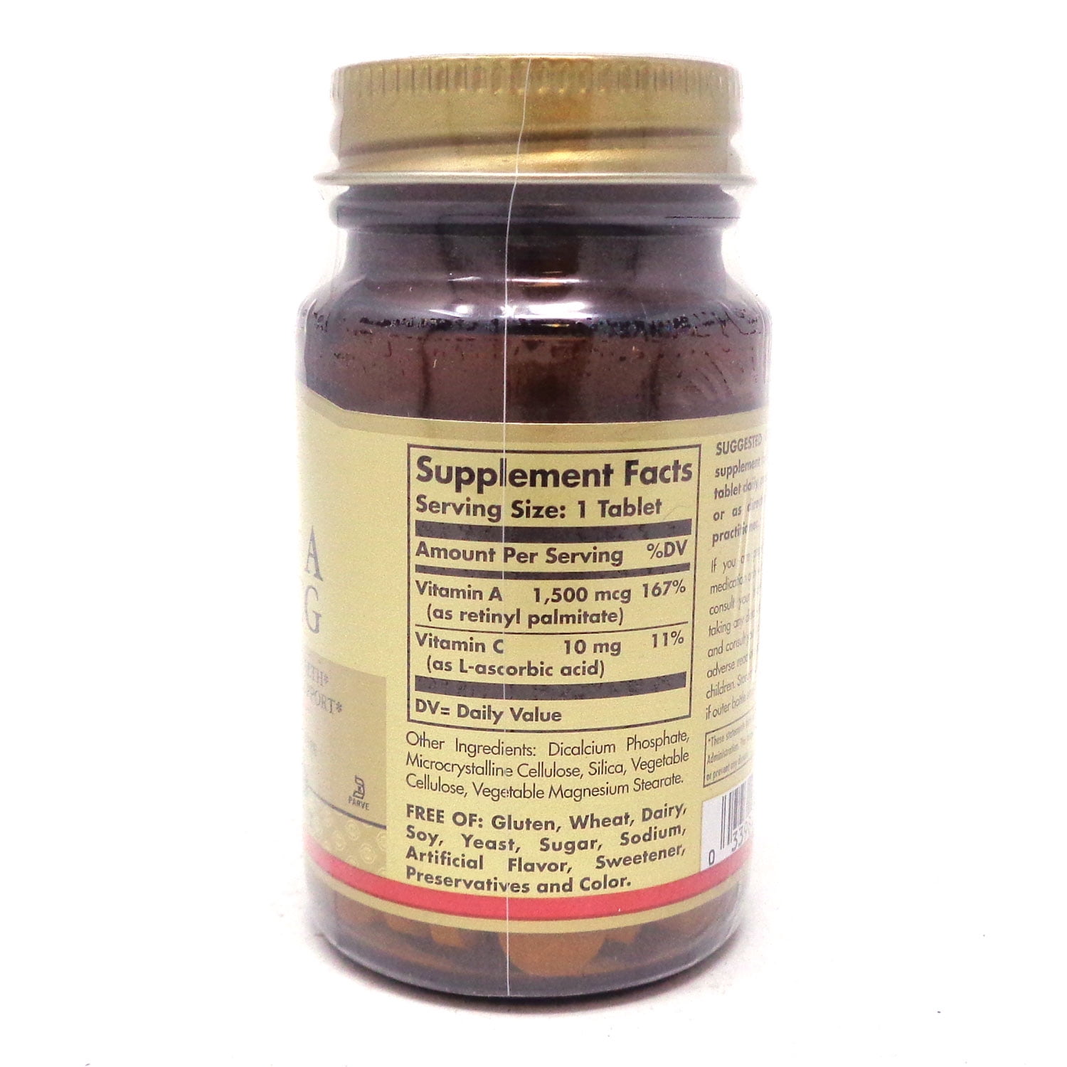 Vitamin A 1500 mcg Tablets - 100 Count