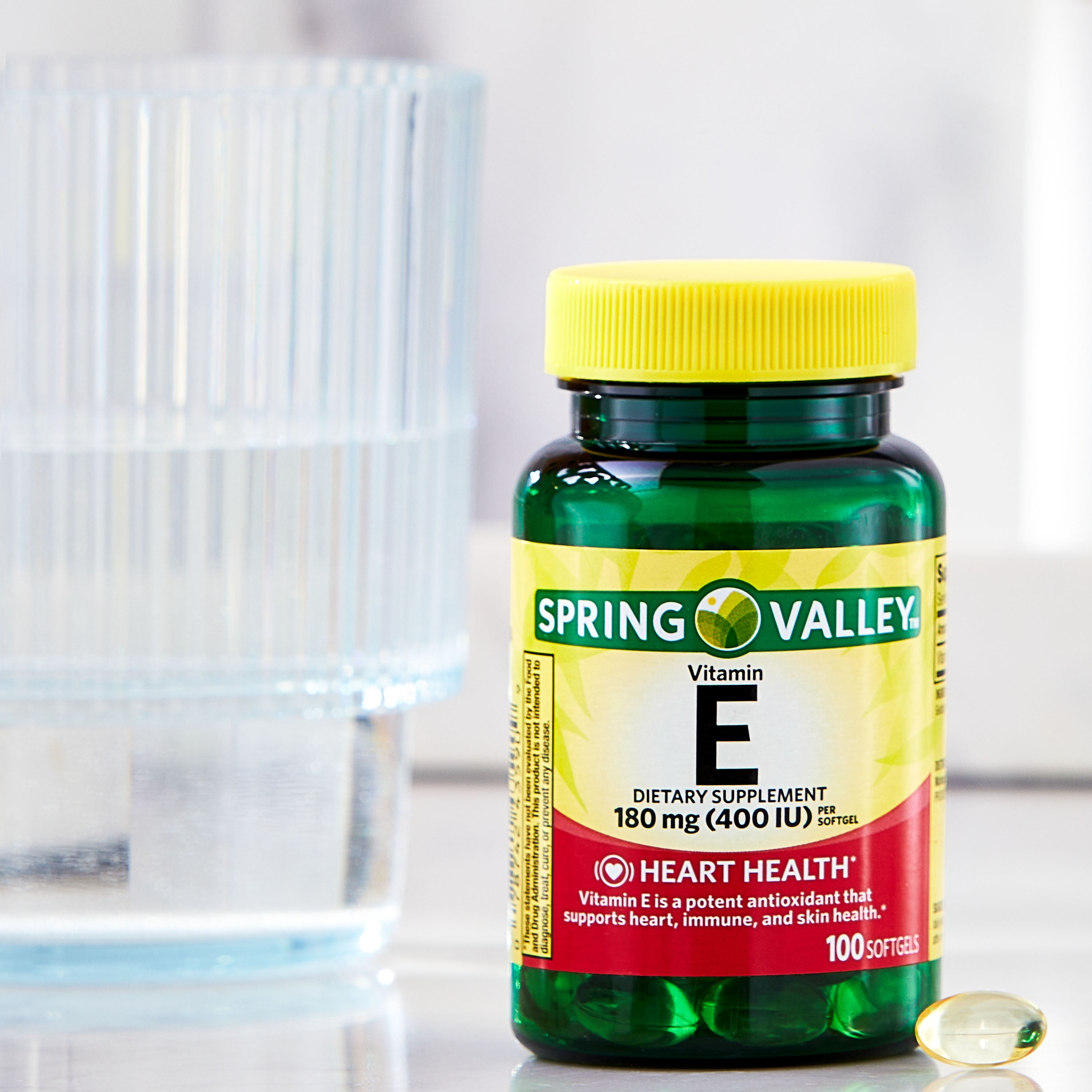 Spring Valley Vitamin E 400 IU Softgels, 100 Count