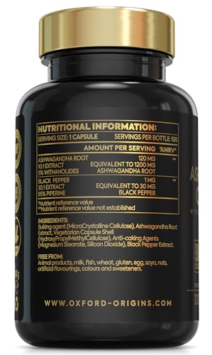 Ashwagandha Capsules 1200mg with Black Pepper