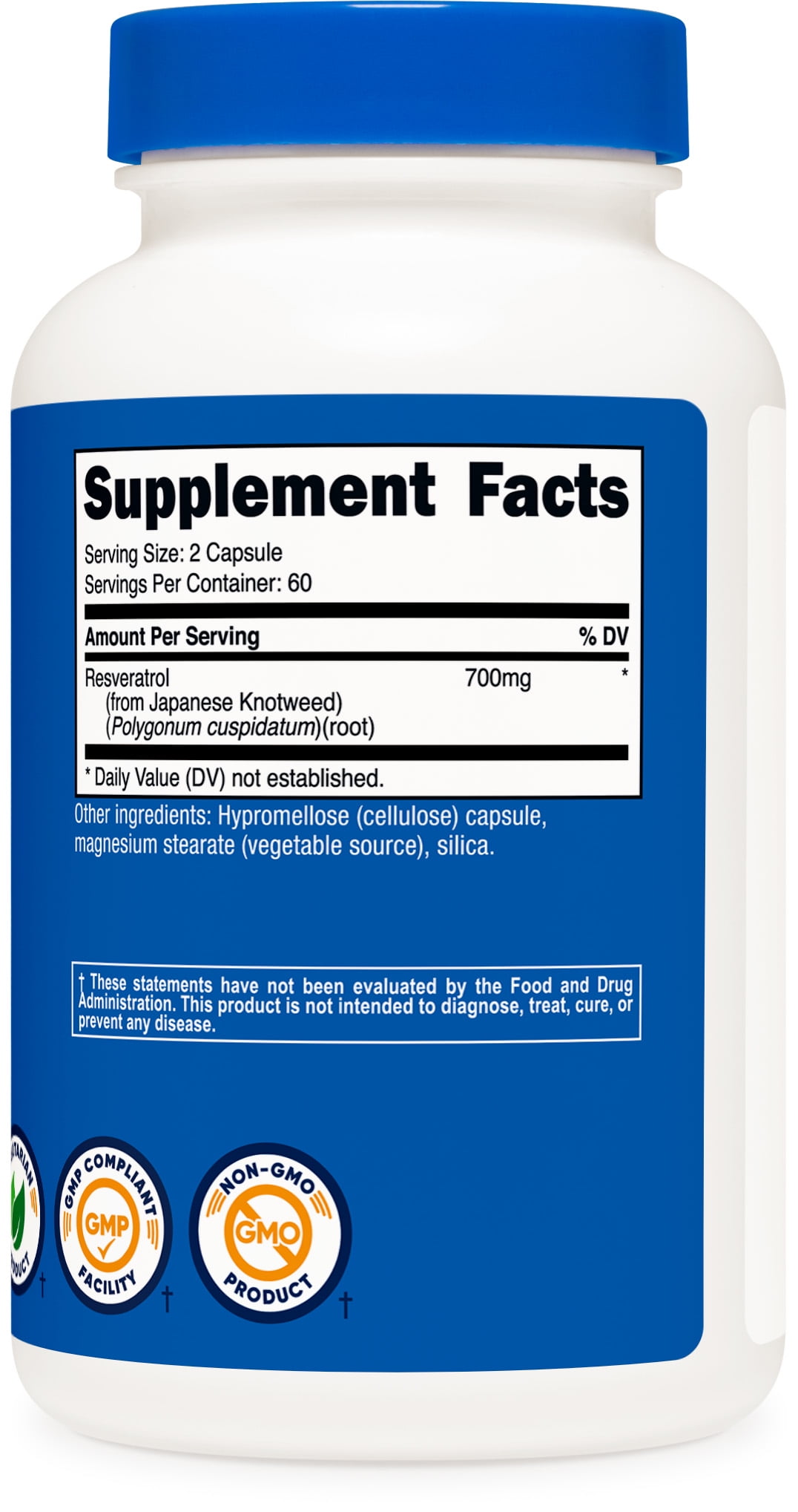 Nutricost Resveratrol 500mg - 120 Capsules
