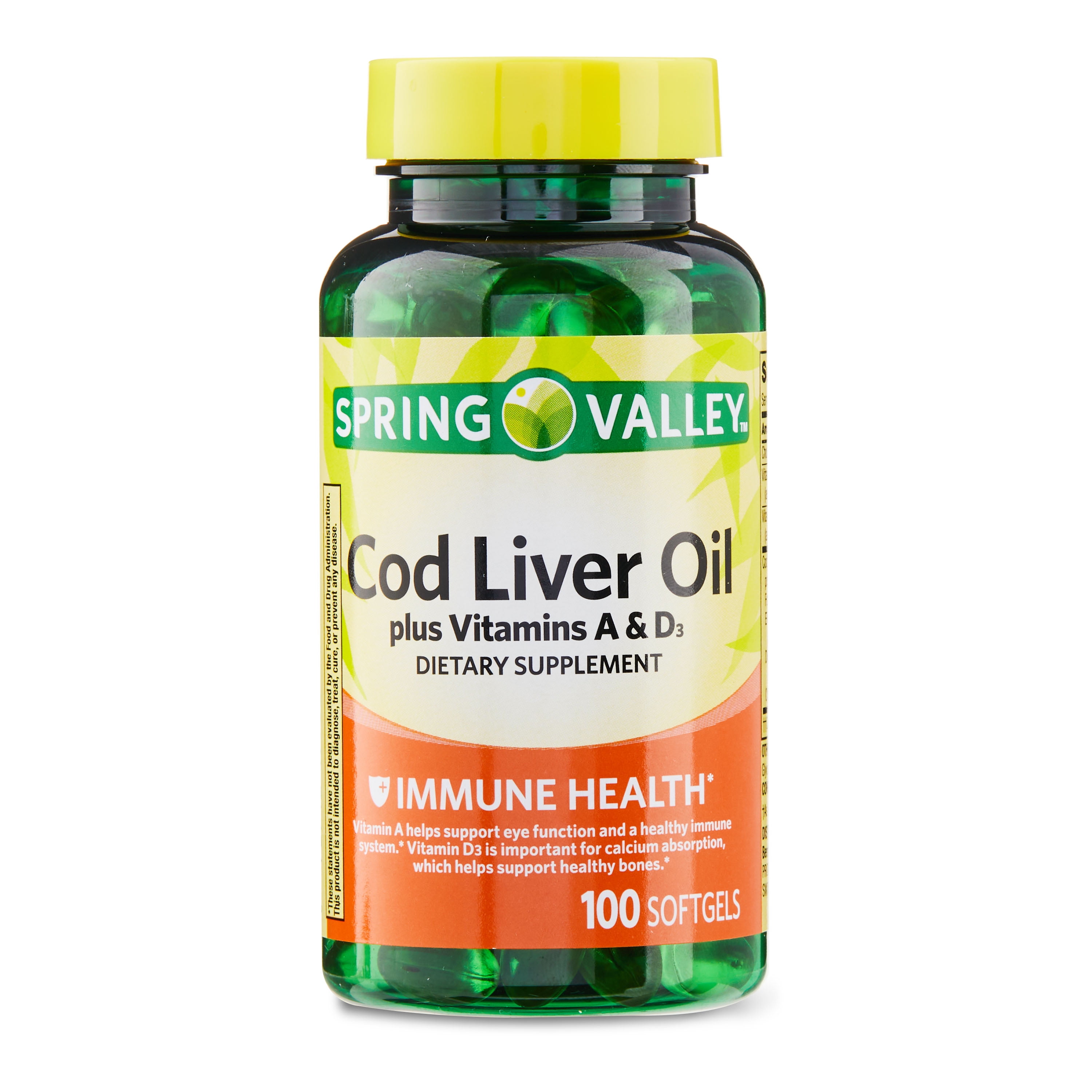 Spring Valley Cod Liver Oil with Vitamins A & D3