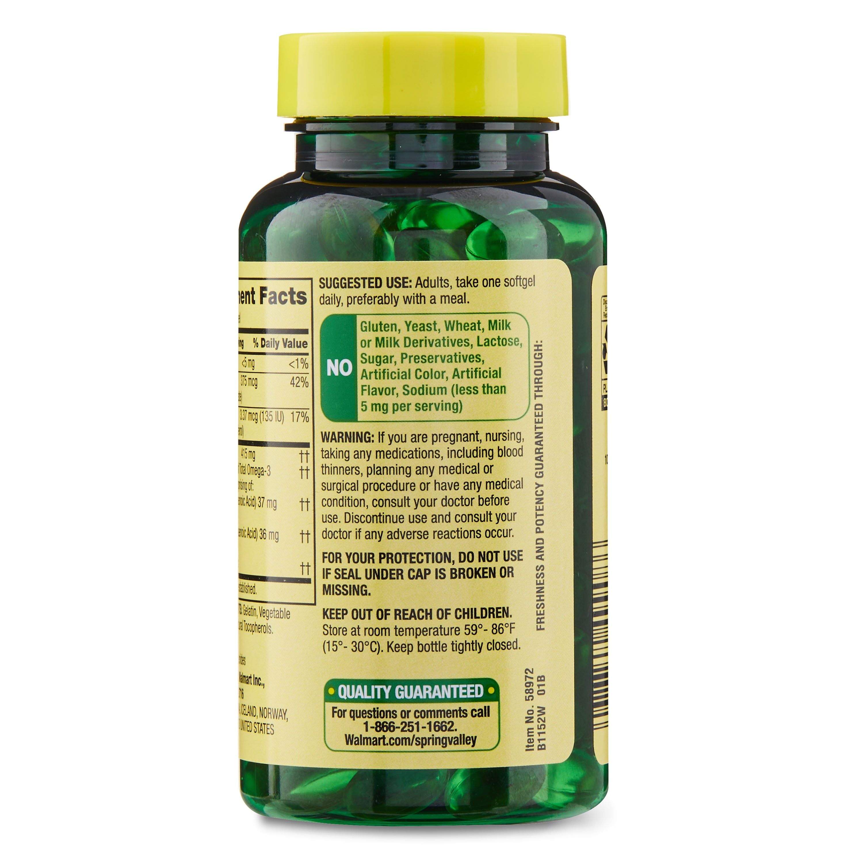 Spring Valley Cod Liver Oil with Vitamins A & D3
