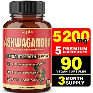 Ashwagandha Supplement with Ginger, Turmeric & Rhodiola