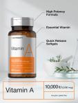 Horbaach Vitamin A 10000 IU Softgels 300 Count