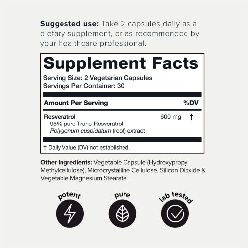 High-Purity Resveratrol Capsules for Anti-Aging Support