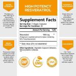 Nature's Nutrition Resveratrol 1800mg Antioxidant Supplement