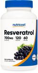 Nutricost Resveratrol 700mg - 120 Vegan Capsules