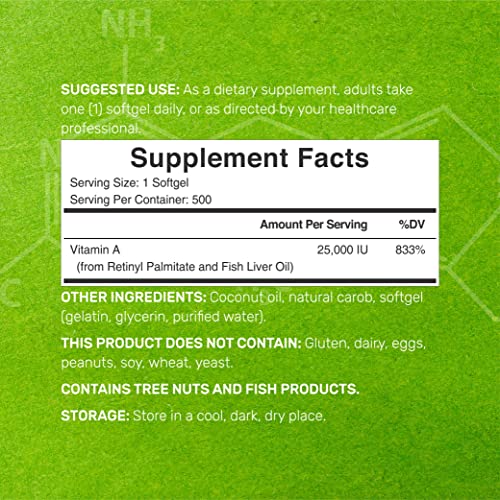 High Potency Vitamin A Softgels for Health
