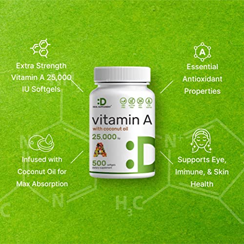 High Potency Vitamin A Softgels for Health