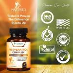 Nature's Nutrition Resveratrol 1800mg Antioxidant Supplement