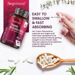 510mg Resveratrol Capsules with Black Pepper Extract