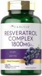 Carlyle Resveratrol 1800mg Supplement, 180 Capsules