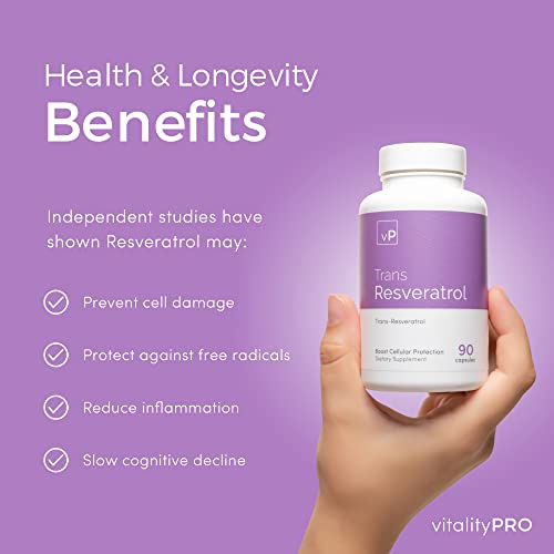 Trans Resveratrol Capsules 500mg - 90 Count