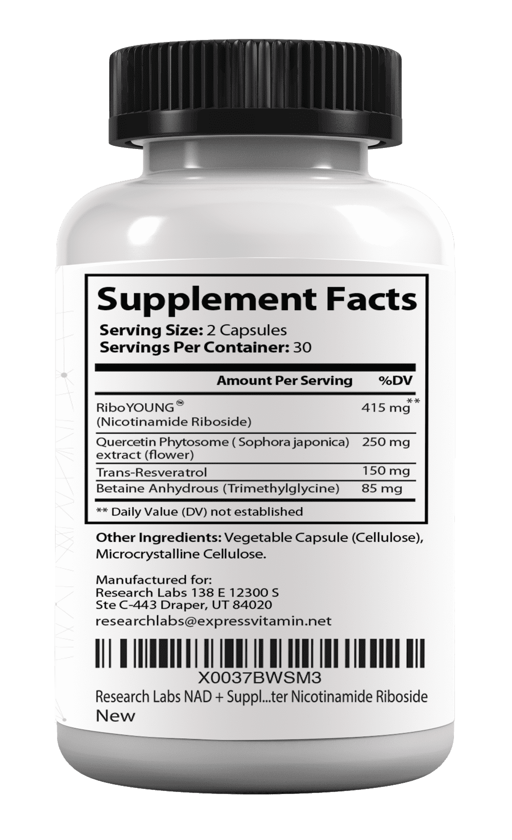 NAD+ Supplement with RiboYOUNG™ for Anti-Aging